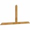 Ekena Millwork Portland Rough Sawn Timber Gable Bracket, Western Red Cedar, 84"W x 38"H x 2"D x 4"F, 11/12 Pitch GBW084X38X0204POR00RWR - alternate 4